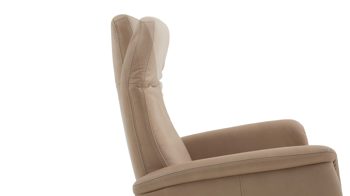 Relaxsessel modulmaster aus Stoff in Hellbraun Modulmaster MM-ZE1062 - Relaxsessel 1DRF camelfarbene Mikrofaser Galero & Sternfuß V1S