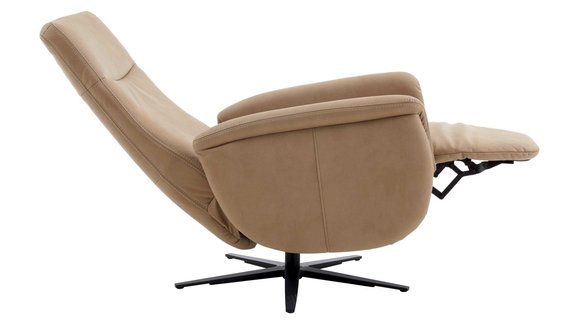 Relaxsessel modulmaster aus Stoff in Hellbraun Modulmaster MM-ZE1062 - Relaxsessel 1DRF camelfarbene Mikrofaser Galero & Sternfuß V1S