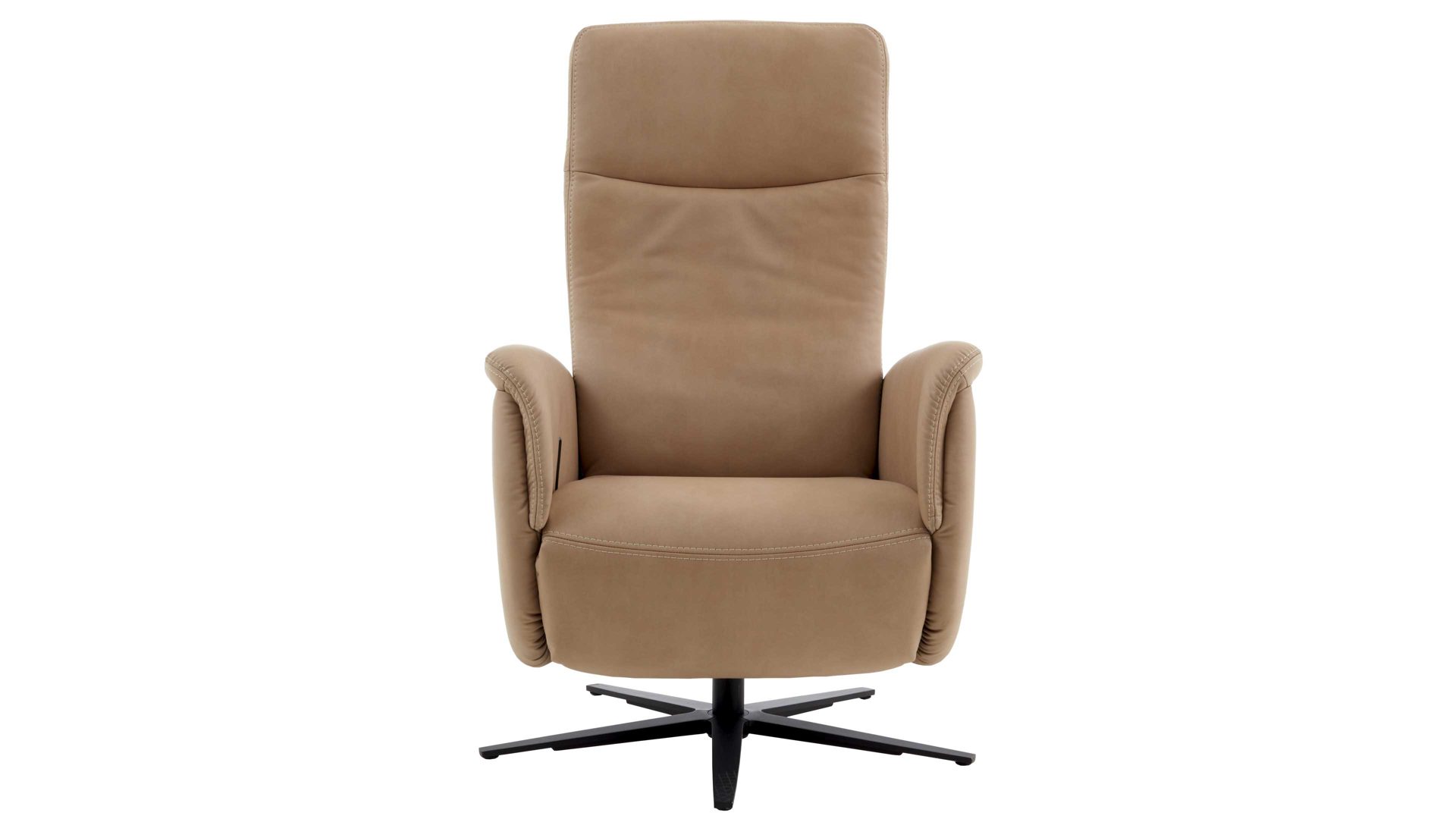 Relaxsessel modulmaster aus Stoff in Hellbraun Modulmaster MM-ZE1062 - Relaxsessel 1DRF camelfarbene Mikrofaser Galero & Sternfuß V1S