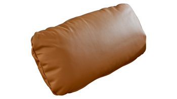 Einzelkissen modulmaster aus Leder in Orange Modulmaster MM-PN1044 - Nierenkissen kurkumafarbenes Leder Vivre - ca. 58 x 25 cm