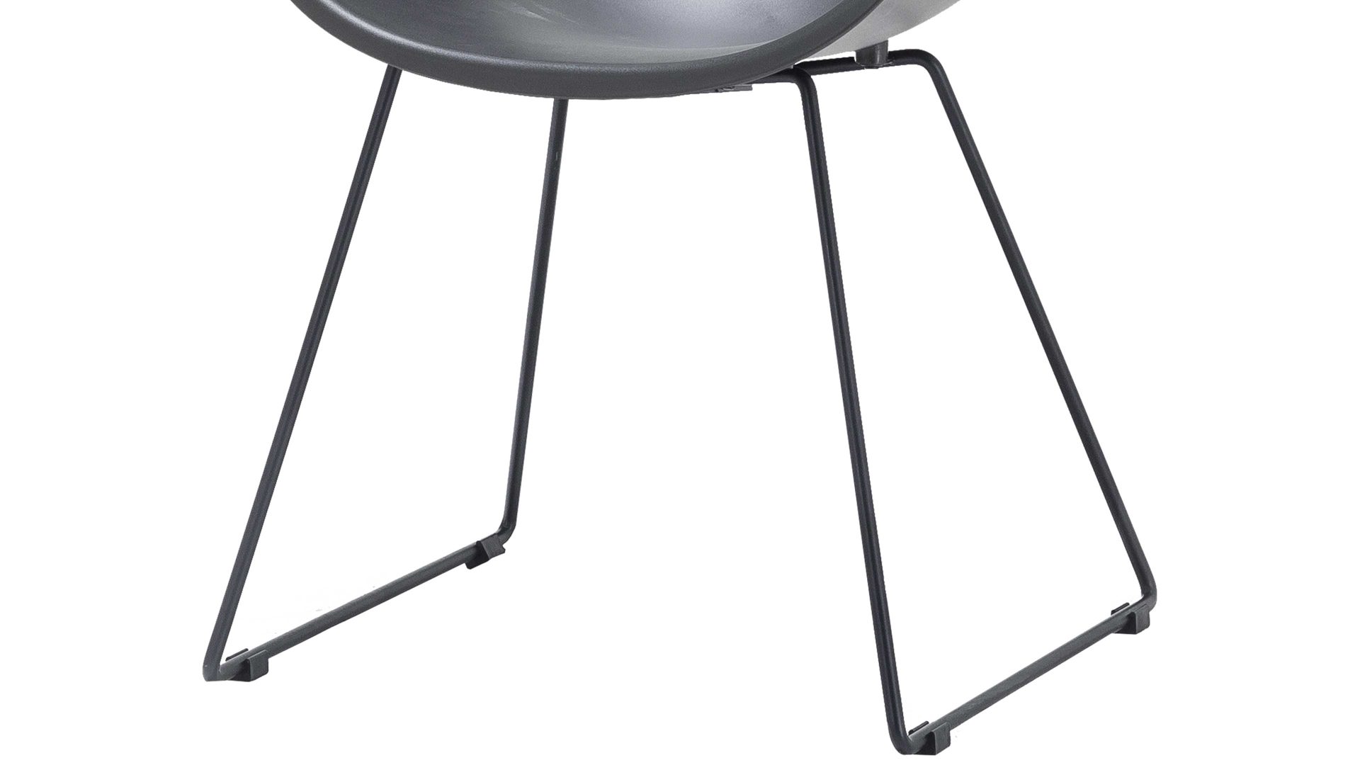 Stuhl Mca furniture aus Kunststoff in Schwarz Schalenstuhl Rockville Schwarz