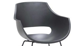Stuhl Mca furniture aus Kunststoff in Schwarz Schalenstuhl Rockville Schwarz