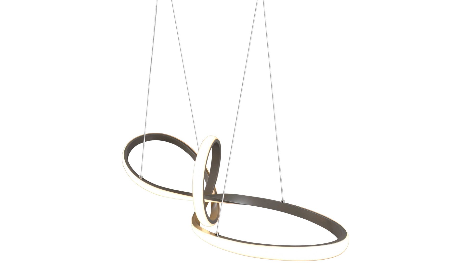 Pendelleuchte Reality leuchten aus Metall in Grau RL Hängeleuchte Sansa Nickel matt - Durchmesser ca. 80 cm