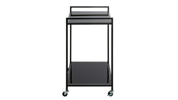 Servierwagen Haku aus Metall in Schwarz Servierwagen Glas & Metall - ca. 50 x 36 cm