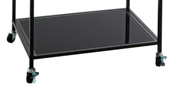 Servierwagen Haku aus Metall in Schwarz Servierwagen Glas & Metall - ca. 50 x 36 cm