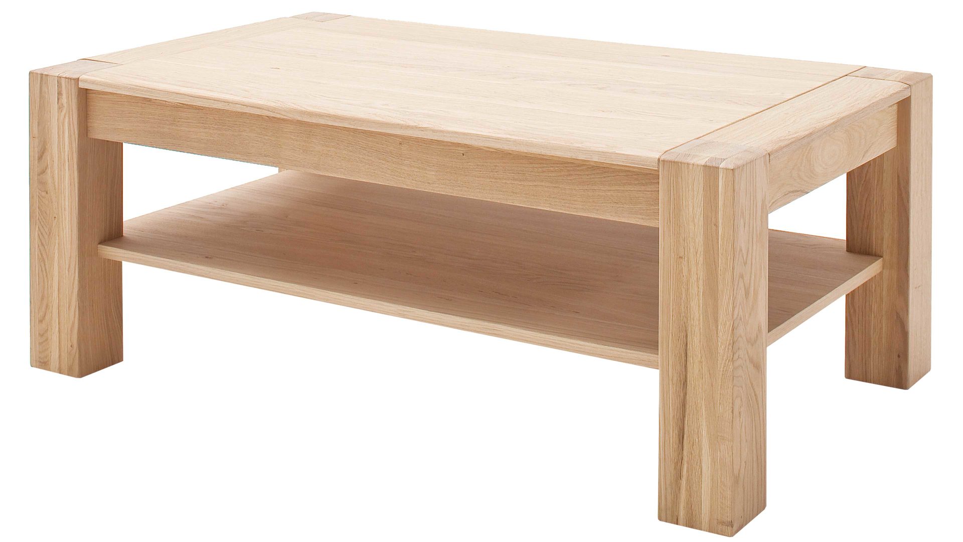 Couchtisch Mca furniture aus Holz in Holzfarben Wohnprogramm Bologna - Couchtisch biancofarbenes Eichenholz – ca. 115 x 70 cm