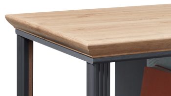 Couchtisch Innostyle aus Holz in Dunkelgrau Möbelprogramm Jasmin - Couchtisch Graphit & Artisan Eiche – ca. 120 x 67 cm