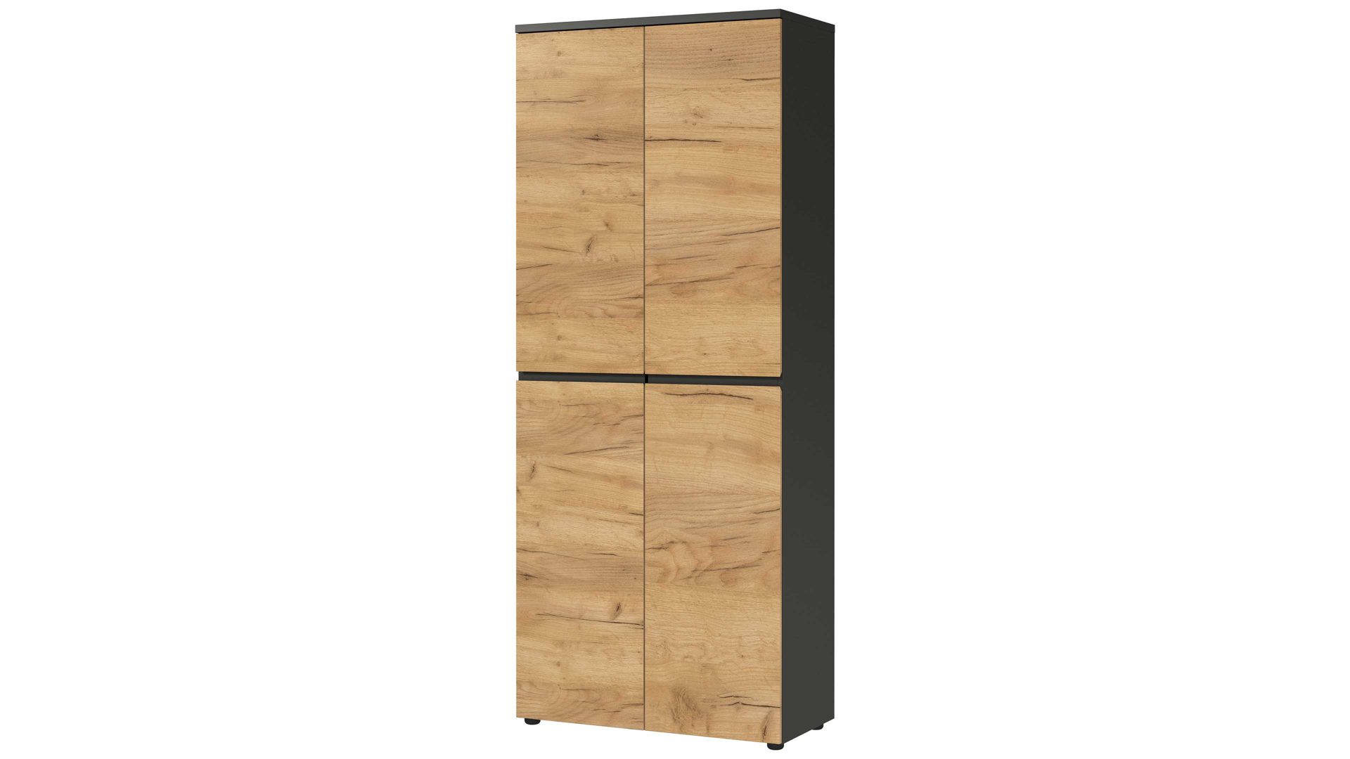 Aktenschrank Germania i.i. aus Holz in Holzfarben Aktenschrank Lissabon Graphit & Navarra-Eiche - zwei Türen, Höhe ca. 197 cm