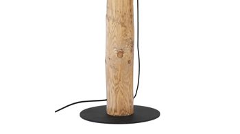 Stehleuchte Spot light aus Holz in Holzfarben SPOT LIGHT Stehleuchte Athen Kiefer & Stoff - Höhe ca. 161 cm