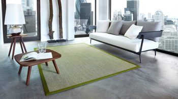 Webteppich Golze | astra aus Naturfaser in Grün ARMADA Teppich Cancun heufarbener Sisal - ca. 65 x 140 cm