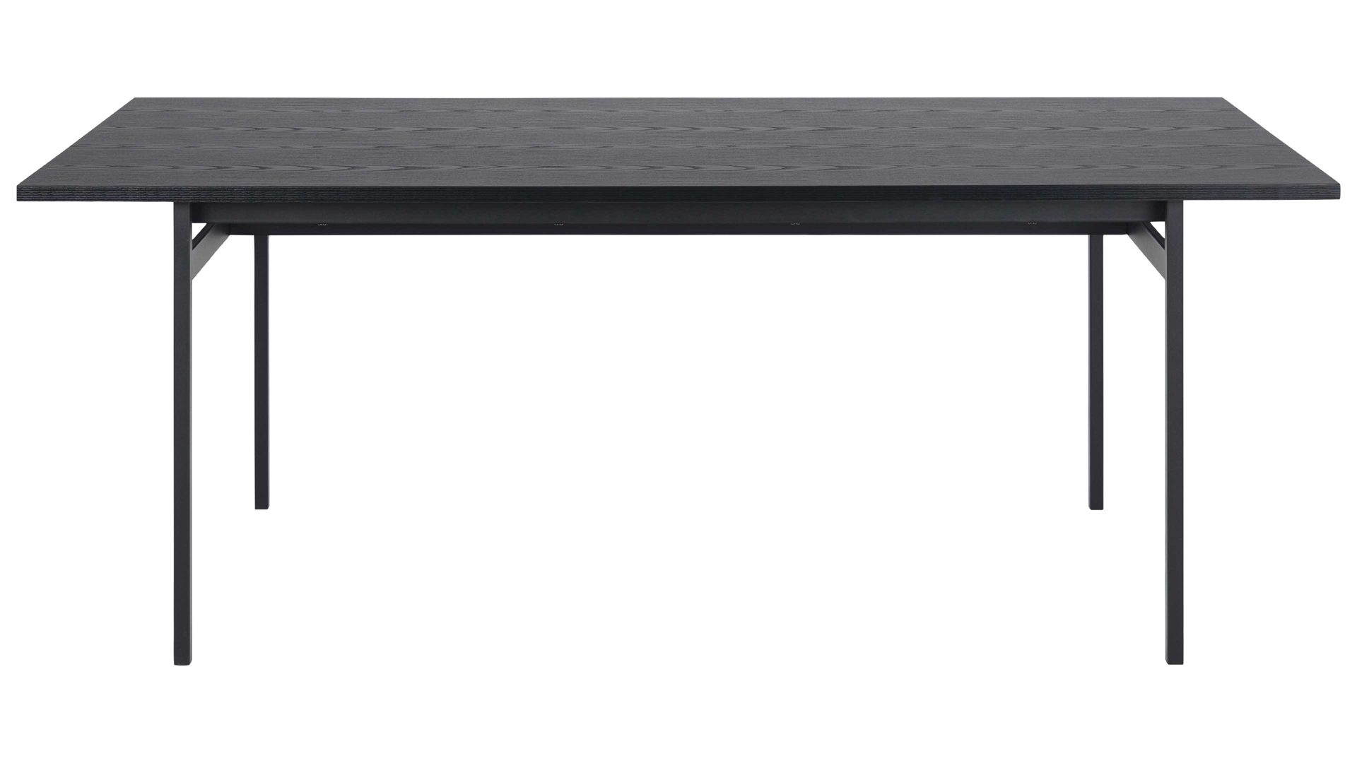 Esstisch Actona group aus Holz in Schwarz Esstisch Angus schwarze Esche - ca. 200 x 90 cm