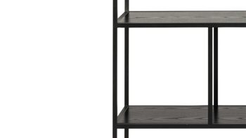 Regal Actona group aus Holz in Schwarz Treppenregal Seaford Schwarz  ca. 135 x 150 cm