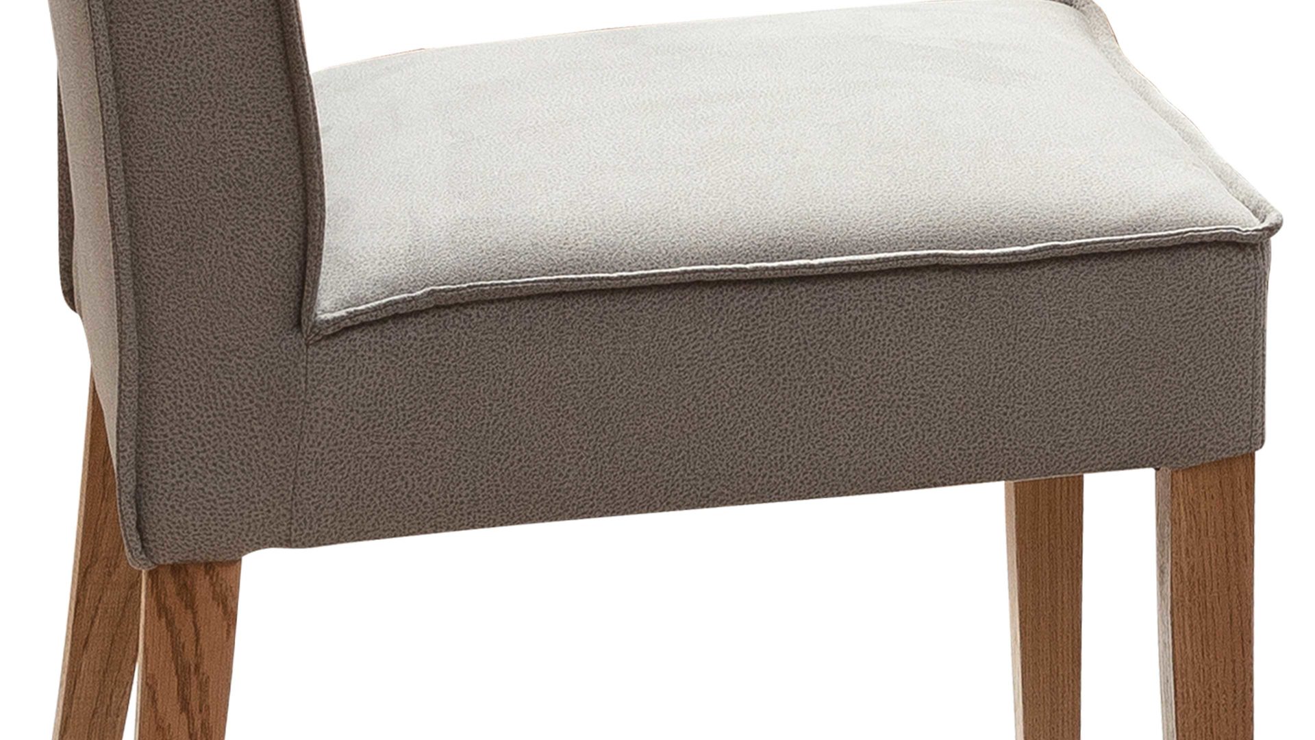 Polsterstuhl Standard furniture factory aus Stoff in Hellgrau Polsterstuhl Lagos hellgrauer Bezug Arizona 4411