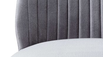 Polsterstuhl Standard furniture factory aus Stoff in Grau Polsterstuhl Eldar gauer Stoffbezug Monolith 85 & schwarze Holzfüße