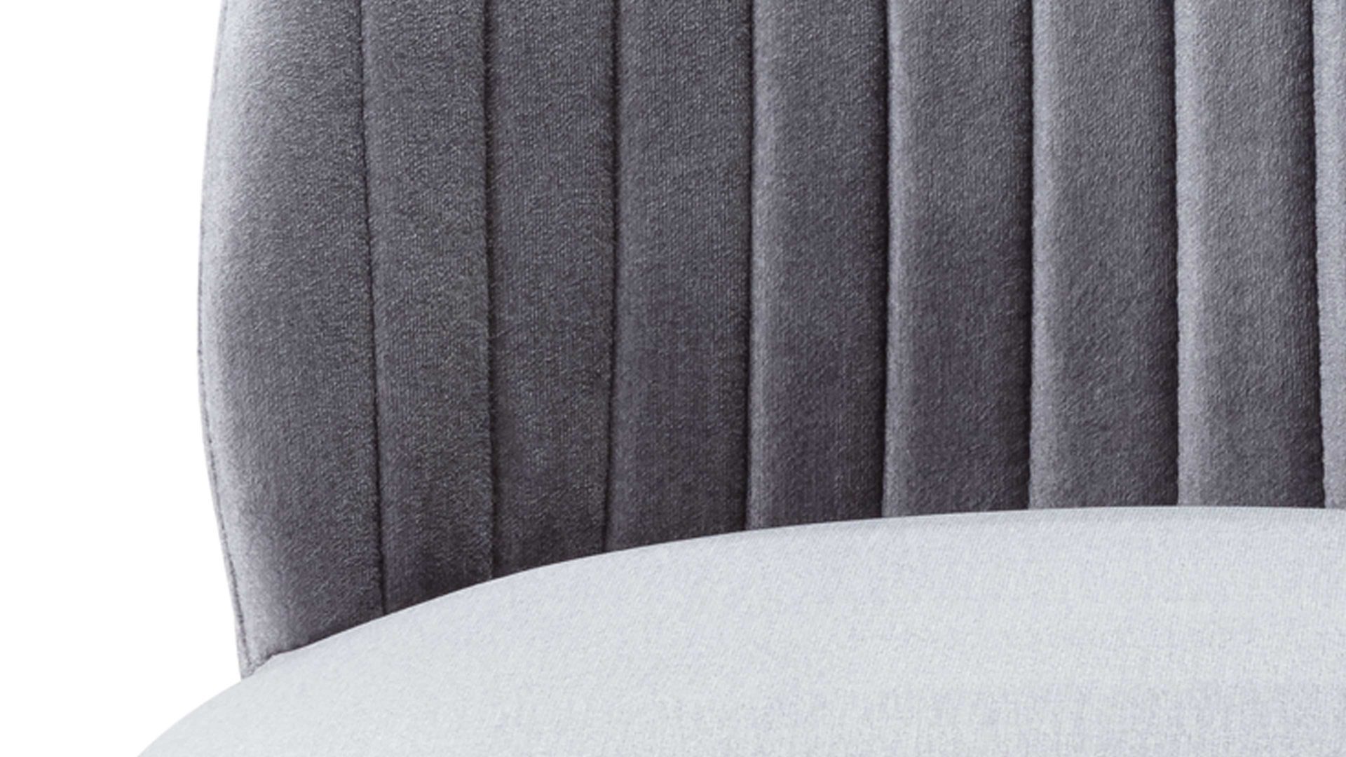 Polsterstuhl Standard furniture factory aus Stoff in Grau Polsterstuhl Eldar gauer Stoffbezug Monolith 85 & schwarze Holzfüße