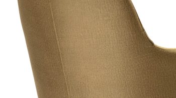 Polsterstuhl Standard furniture factory aus Stoff in Grün Armlehnstuhl Eldar olivgrüner Stoffbezug Monolith 38 & schwarze Holzfüße