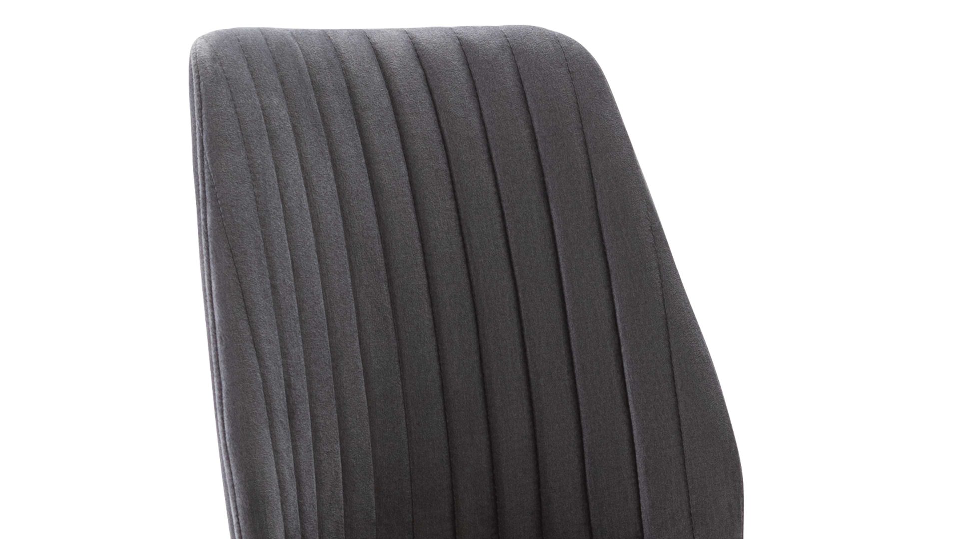 Polsterstuhl Standard furniture factory aus Stoff in Grau Polsterstuhl Tokio 2 hellgrauer Stoffbezug Lars 90 & schwarze Holzfüße