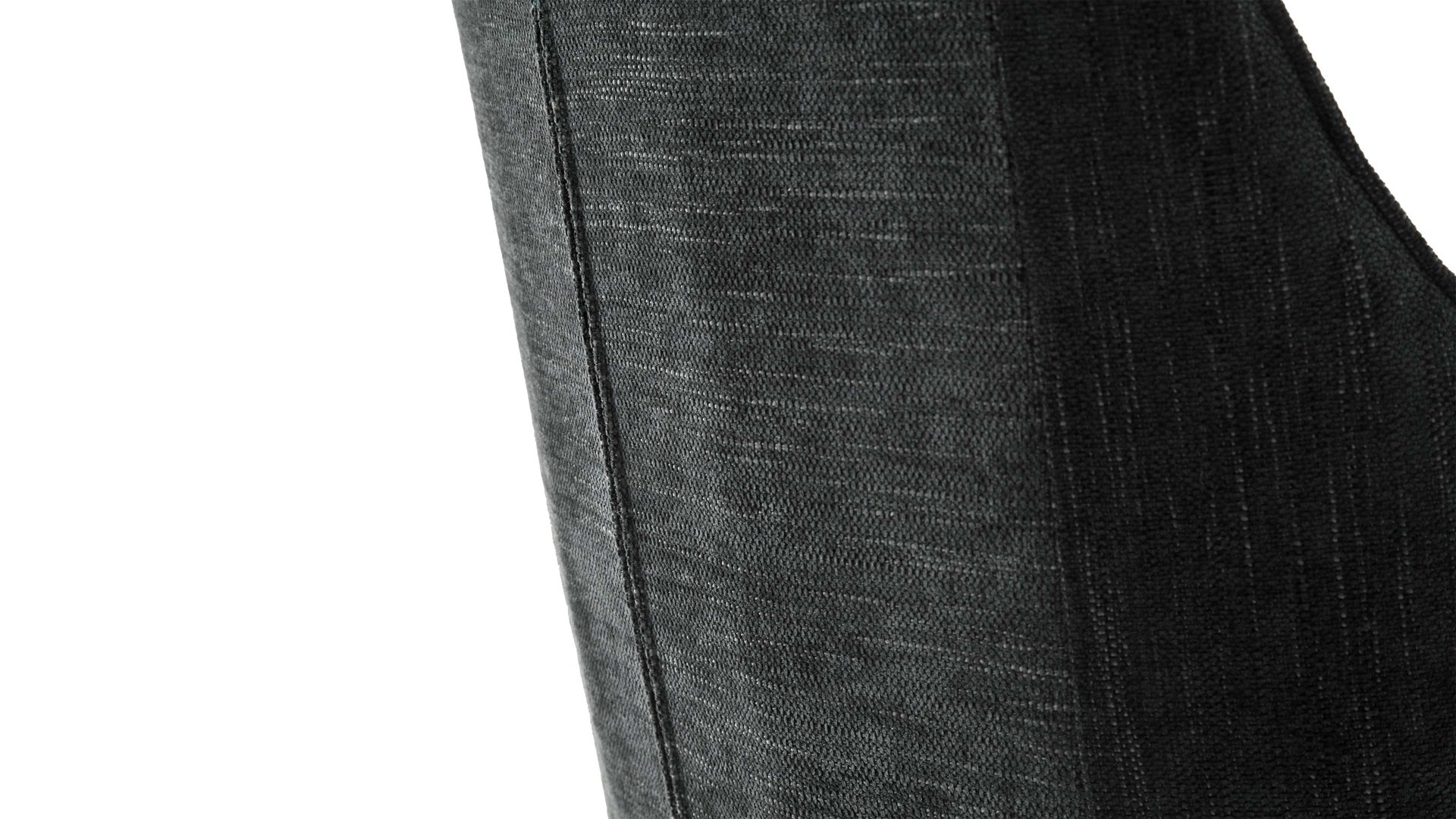 Polsterstuhl Mca furniture aus Stoff in Anthrazit Armlehnstuhl Sasselo mit Drehfunktion anthrazitfarbene Chenille & schwarzes Metallgestell