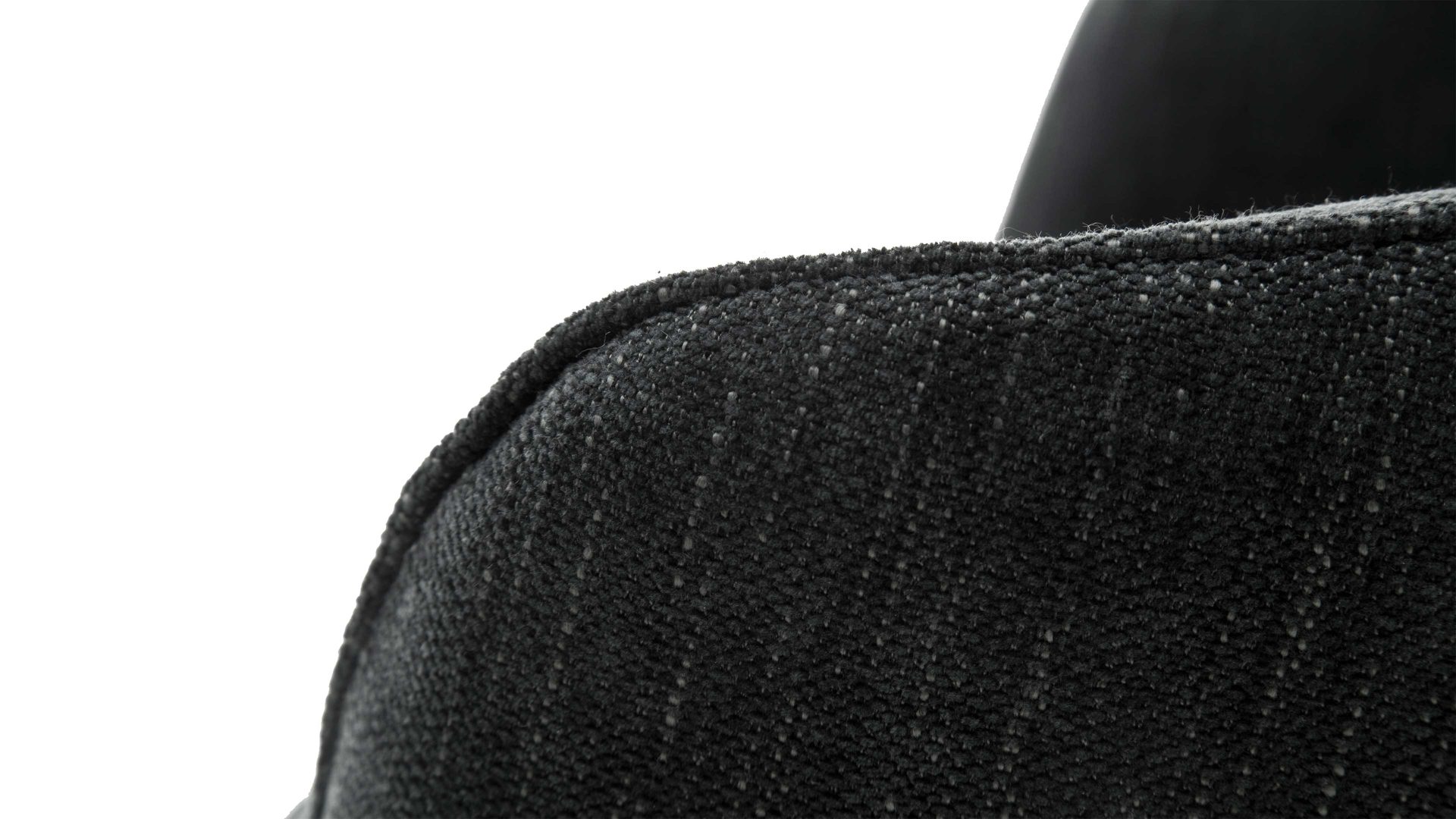 Polsterstuhl Mca furniture aus Stoff in Anthrazit Armlehnstuhl Sasselo mit Drehfunktion anthrazitfarbene Chenille & schwarzes Metallgestell