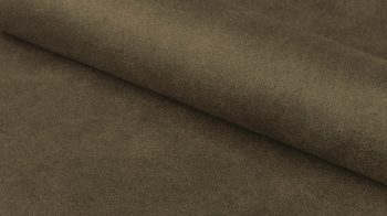 Vierfußstuhl Actona group aus Stoff in Dunkelgrün Armlehnstuhl Brenda mit Drehfunktion olivgrüner Bezug Preston 38 & schwarze Metallfüße