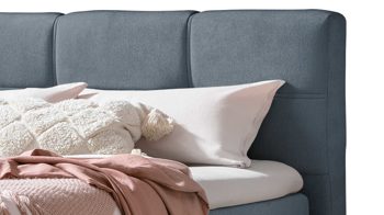 Boxspringbett Sun garden | 162739 aus Stoff in Blau Boxspringbett Portage blauer Stoffbezug 50456-100 – Liegefläche ca. 180 x 200 cm