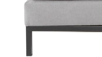 Boxspringbett Sun garden | 162739 aus Stoff in Hellgrau Boxspringbett Rockaway silbergrauer Stoffbezug 50456-720 – Liegefläche ca. 180 x 200 cm