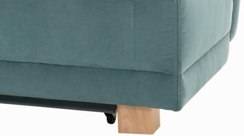 Schlafsofa Restyl aus Stoff in Grün Faltsofa Fringo mintfarbener Stoffbezug 55-6567 - Breite ca. 165 cm