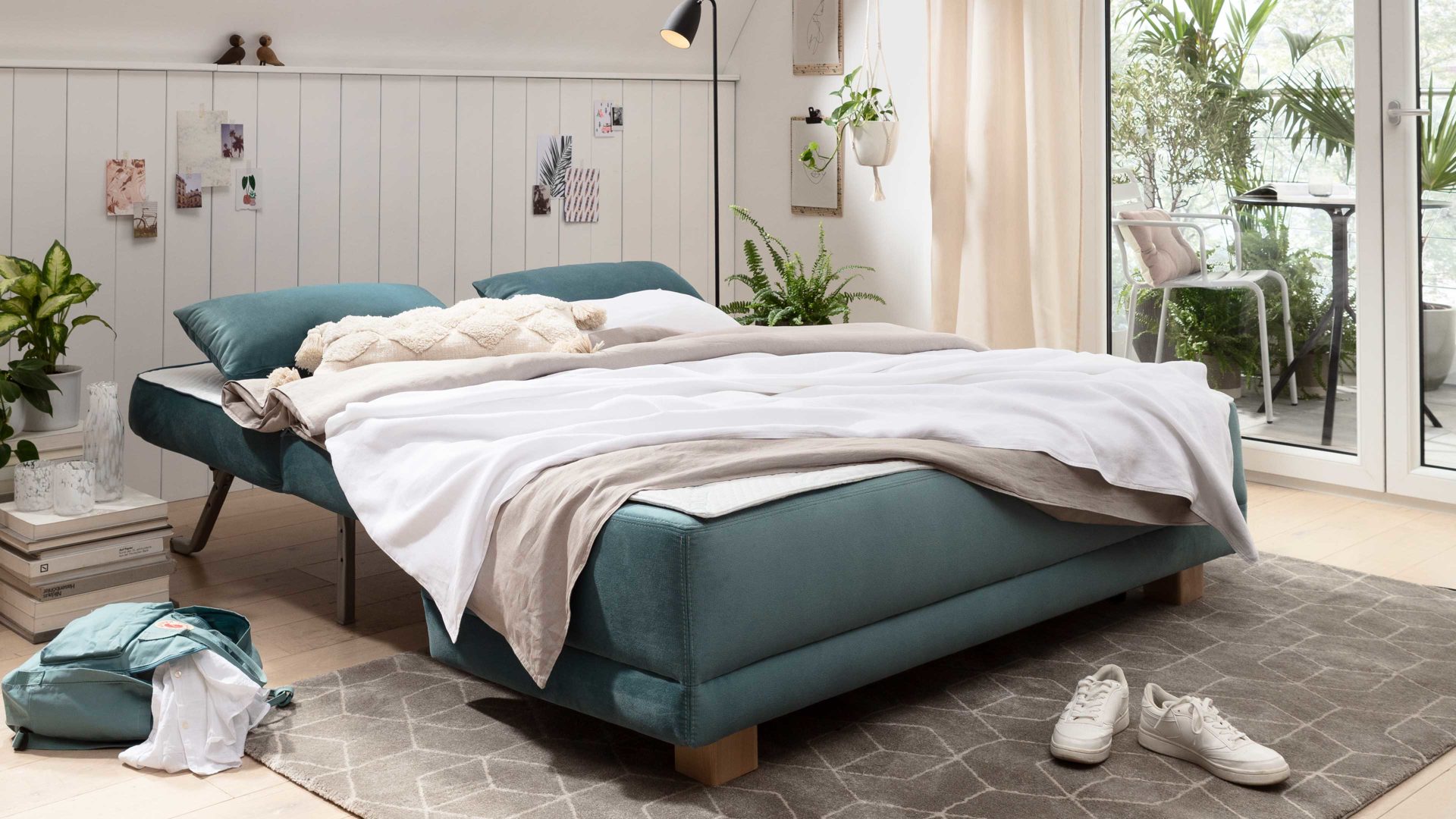 Topper Restyl aus Stoff in Weiß Schonerdecke Fringo für ca. 165 cm Breite