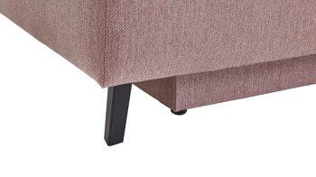 Schlafsofa Restyl aus Stoff in Pink Schlafsofa Sweet rosé Stoffbezug 55-6498 - Breite ca. 193 cm