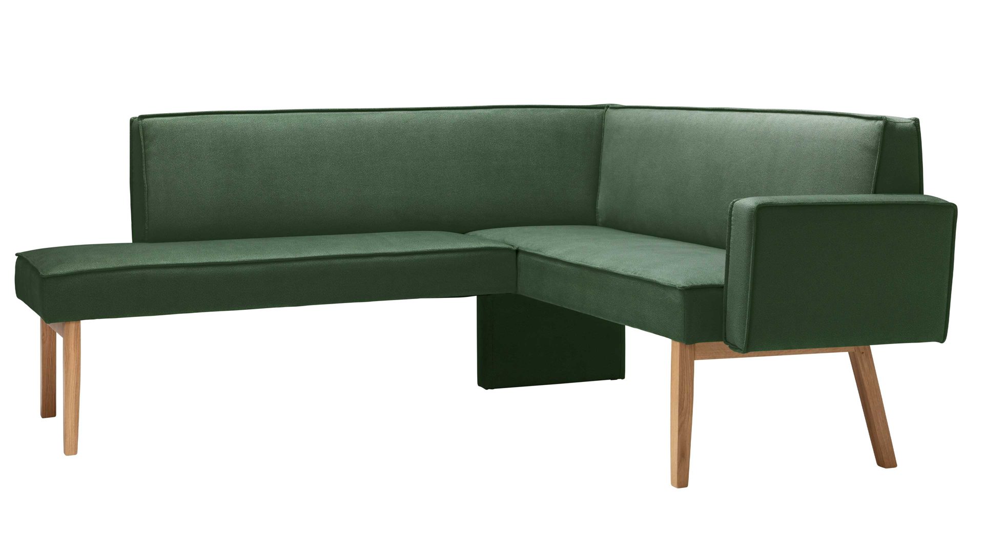 Eckbank Standard furniture factory aus Stoff in Dunkelgrün Eckbank Lagos dunkelgrüner Bezug Arizona 4421 - Stellfläche ca. 192 x 177 cm
