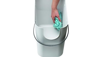 Mülleimer Rotho aus Kunststoff in Hellgrün rotho modulares Recycling Müllsystem Albula Limette - ca. 25 Liter