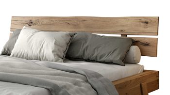 Bettgestell Elfo-möbel aus Holz in Holzfarben Massivholz Bettgestell Heinrich Eiche - Liegefläche ca. 180 x 200 cm