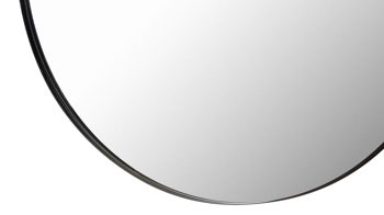 Spiegel Mirrors and more aus Spiegel in Schwarz Rahmenspiegel Britta Schwarz - Durchmesser ca. 80 cm