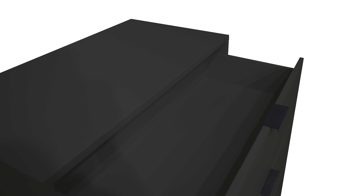 Schubladenkommode Mäusbacher i.i. aus Holz in Anthrazit Kommodenserie Bonnie - Schubladenkommode anthrazitfarbener Mattlack - drei Schubladen, Breite ca. 81 cm