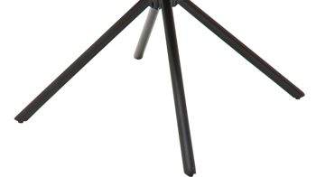 Vierfußstuhl Mca furniture aus Stoff in Orange Polstertsuhl Ottawa curryfarbener Velours