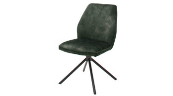 Vierfußstuhl Mca furniture aus Stoff in Anthrazit Polsterstuhl Ottawa mit Drehfunktion anthrazitfarbener Velours