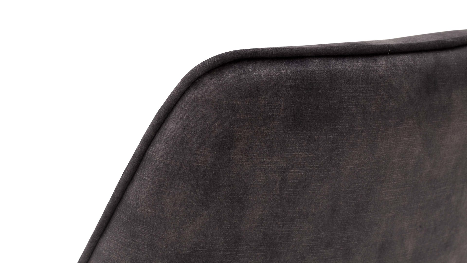 Vierfußstuhl Mca furniture aus Stoff in Anthrazit Polsterstuhl Ottawa mit Drehfunktion anthrazitfarbener Velours