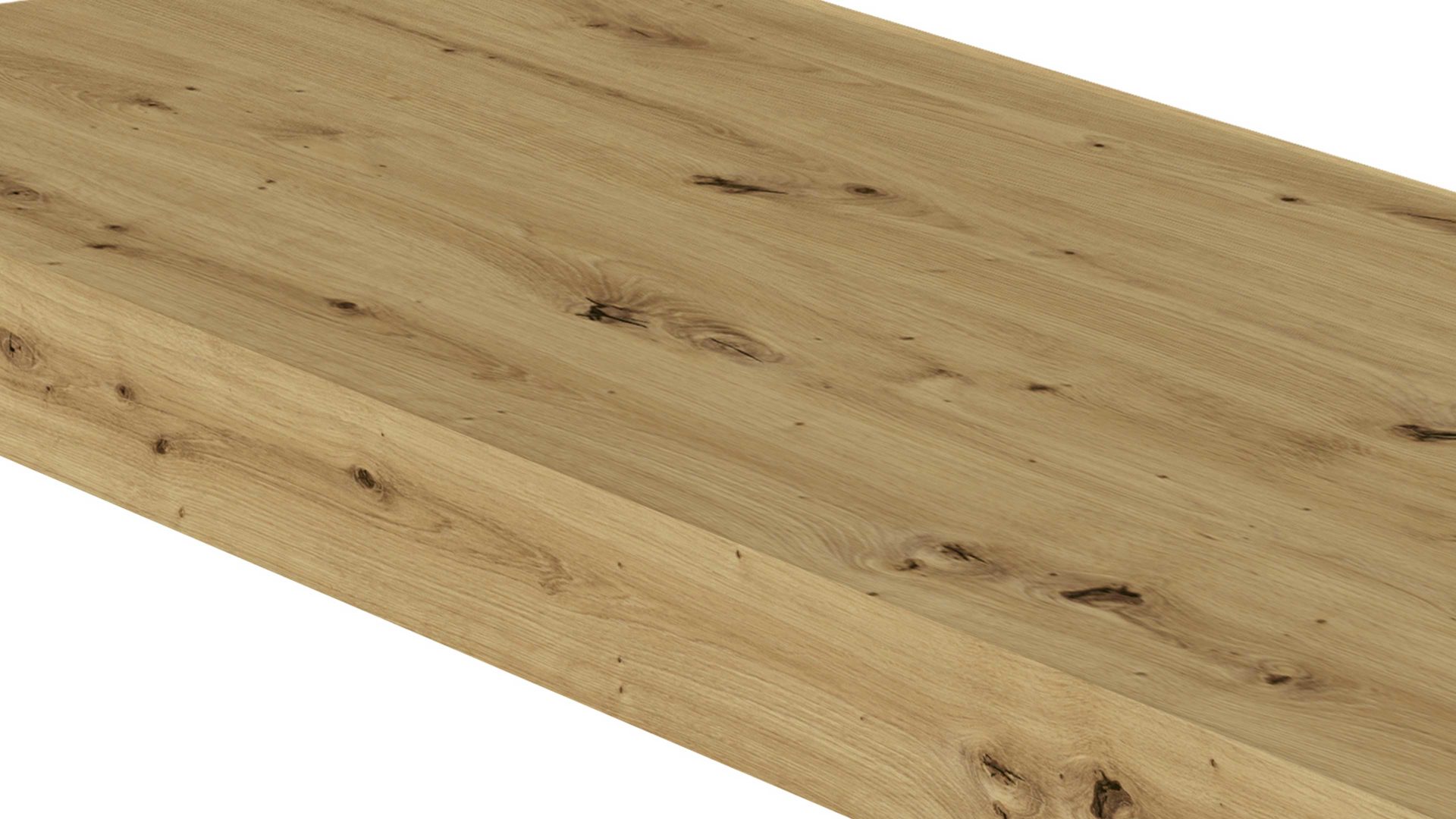 Wandregal Mäusbacher aus Holz in Holzfarben Wandsteckbord Asteiche - Länge ca. 60 cm