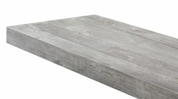 Wandregal Mäusbacher i.i. aus Holz in Hellgrau Wandsteckbord Beton - Länge ca. 90 cm