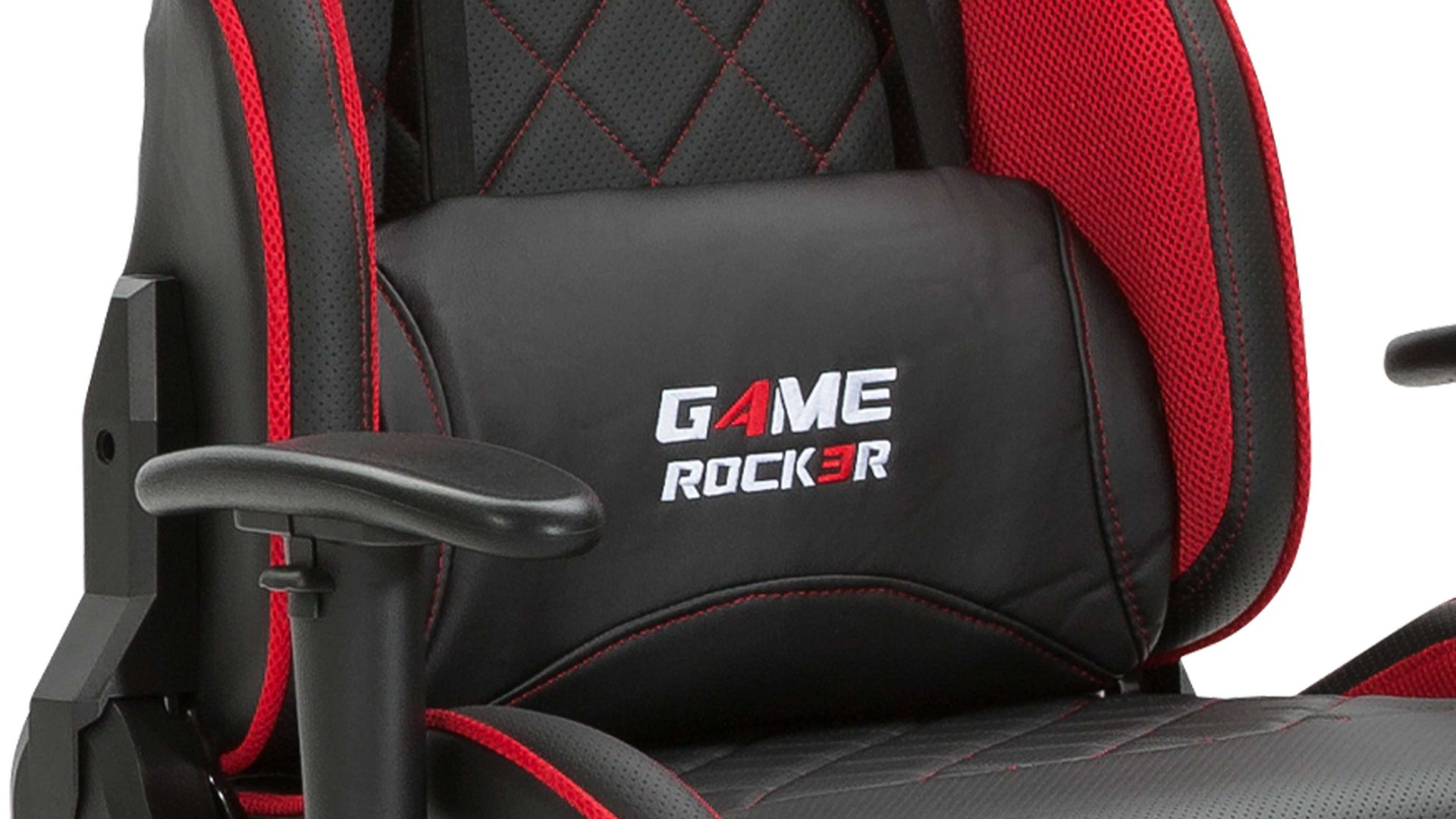 Game-Drehstuhl Duo collection aus Stoff in Rot Gaming-Drehstuhl Game Rocker Rot & Schwarz