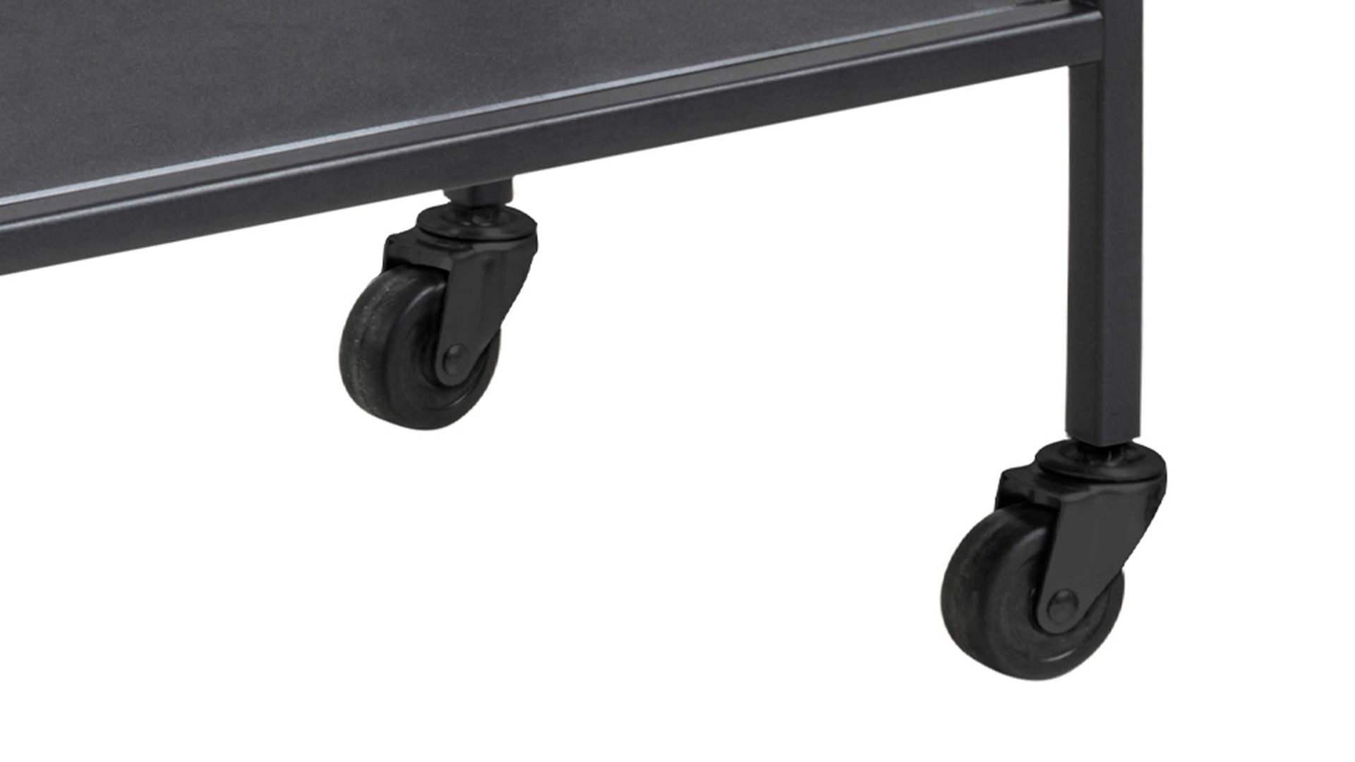 Servierwagen Actona group aus Glas in Schwarz Servierwagen Seaford im Industrielook - praktisch und flexibel Glas & Metall – ca. 60 x 75 x 30 cm