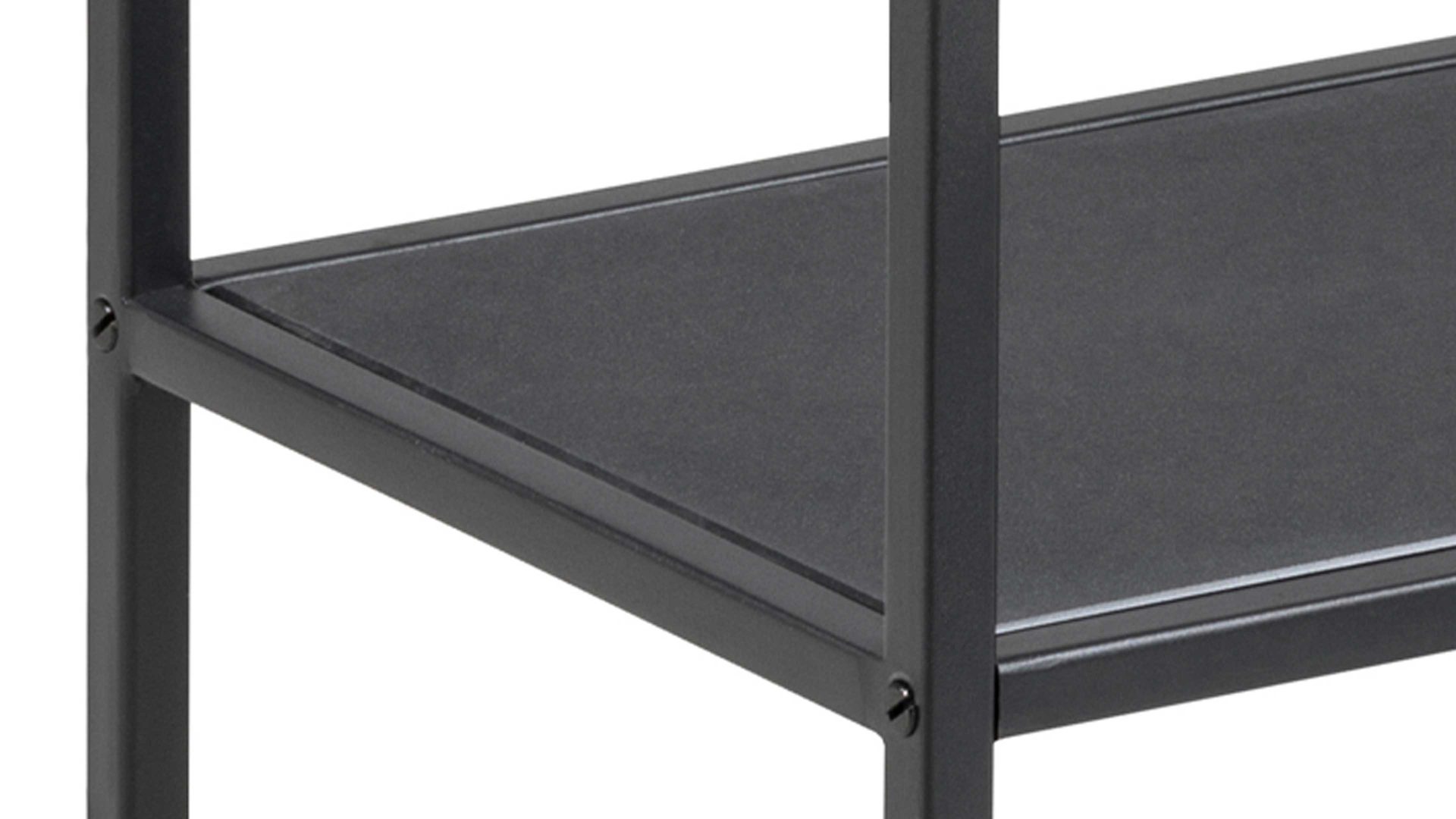 Servierwagen Actona group aus Glas in Schwarz Servierwagen Seaford im Industrielook - praktisch und flexibel Glas & Metall – ca. 60 x 75 x 30 cm