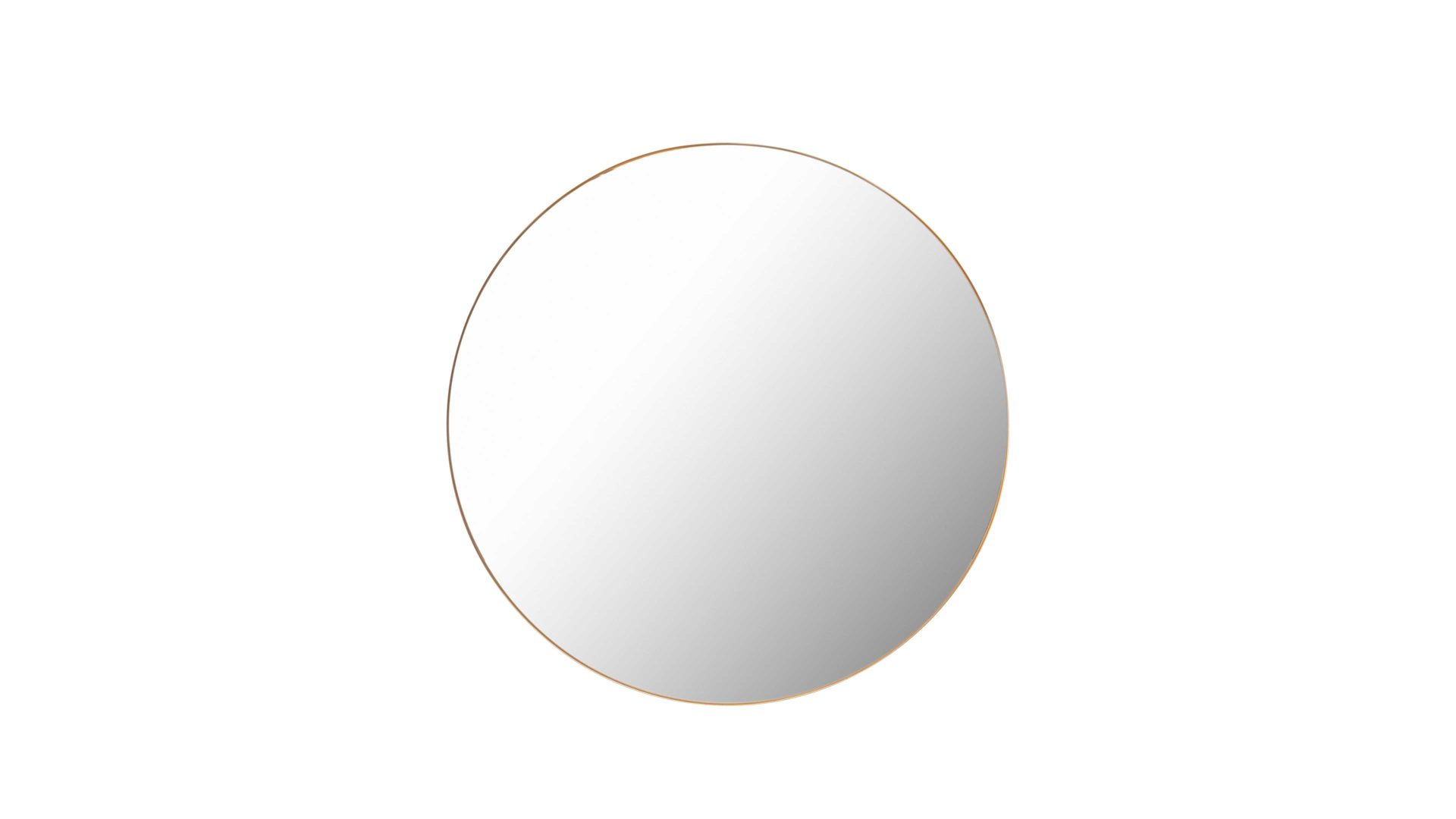 Spiegel Mirrors and more aus Spiegel in Gelb Rahmenspiegel Britta Gold - Durchmesser ca. 80 cm