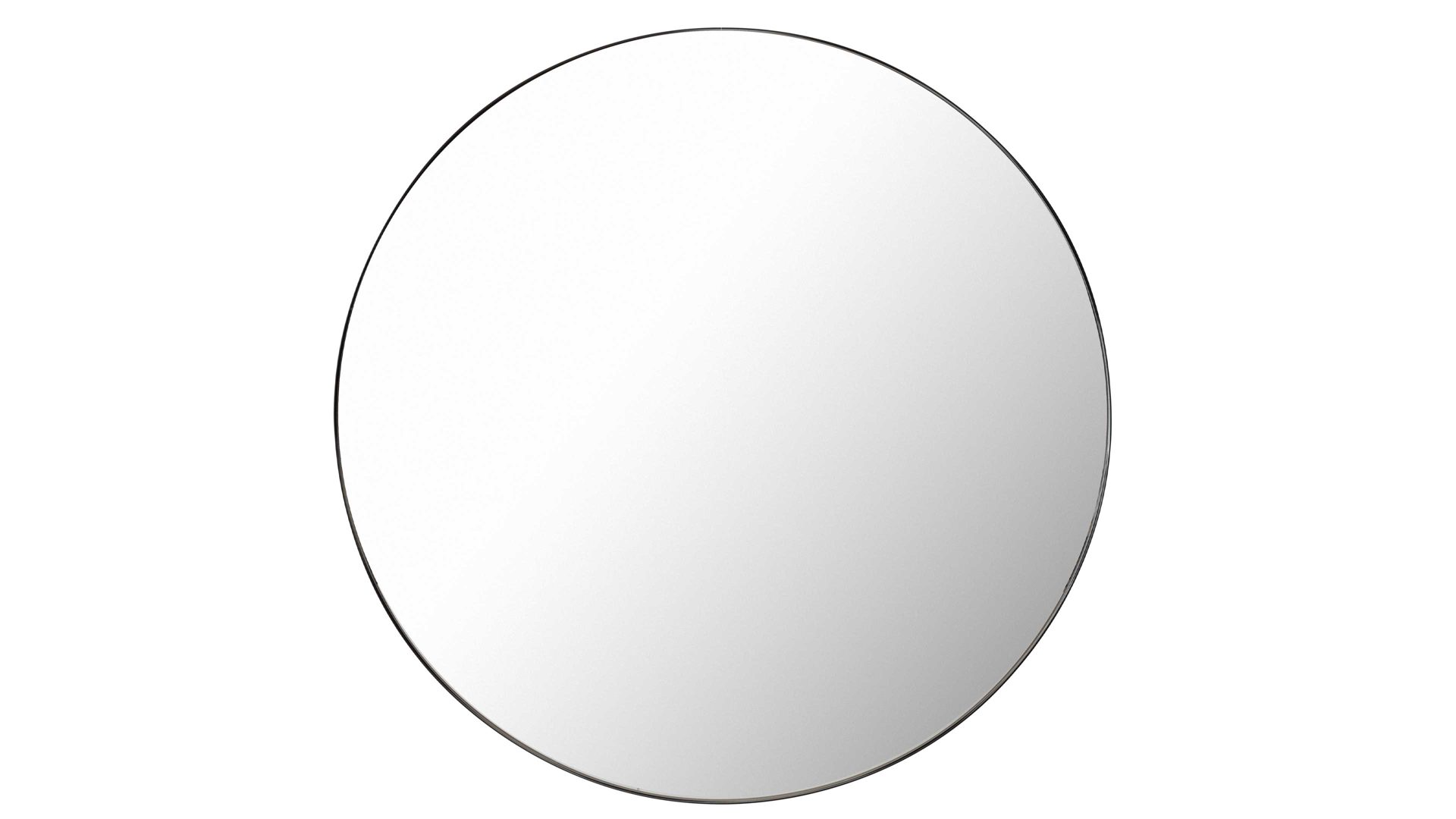 Spiegel Mirrors and more aus Spiegel in Schwarz Rahmenspiegel Britta Schwarz - Durchmesser ca. 110 cm