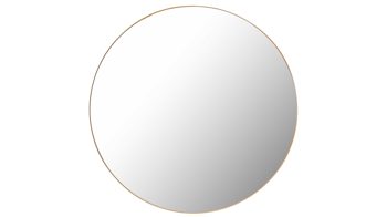 Spiegel Mirrors and more aus Spiegel in Gelb Rahmenspiegel Britta Gold - Durchmesser ca. 110 cm