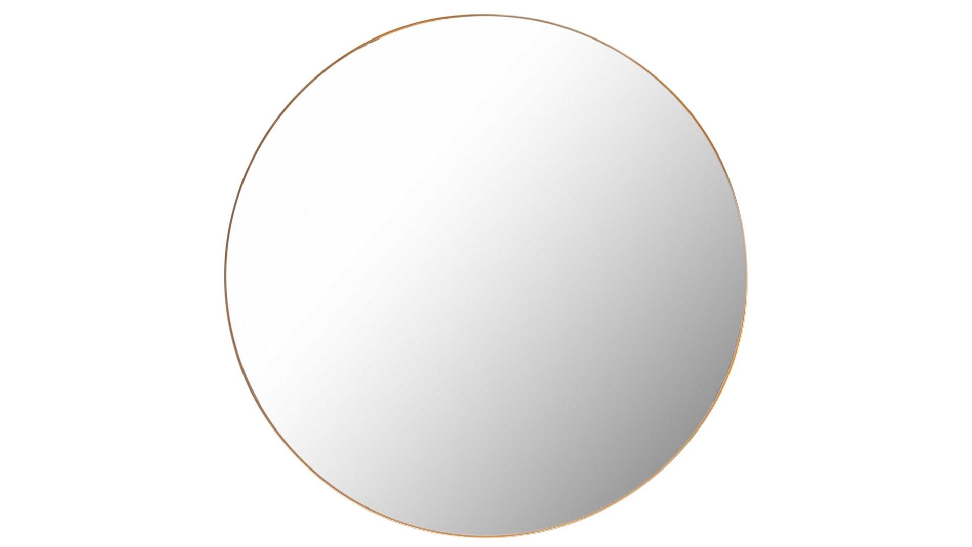 Spiegel Mirrors and more aus Spiegel in Gelb Rahmenspiegel Britta Gold - Durchmesser ca. 110 cm