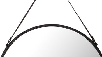 Wandspiegel Mirrors and more aus Spiegel in Schwarz Dekospiegel Delia Schwarz - Durchmesser ca. 55 cm