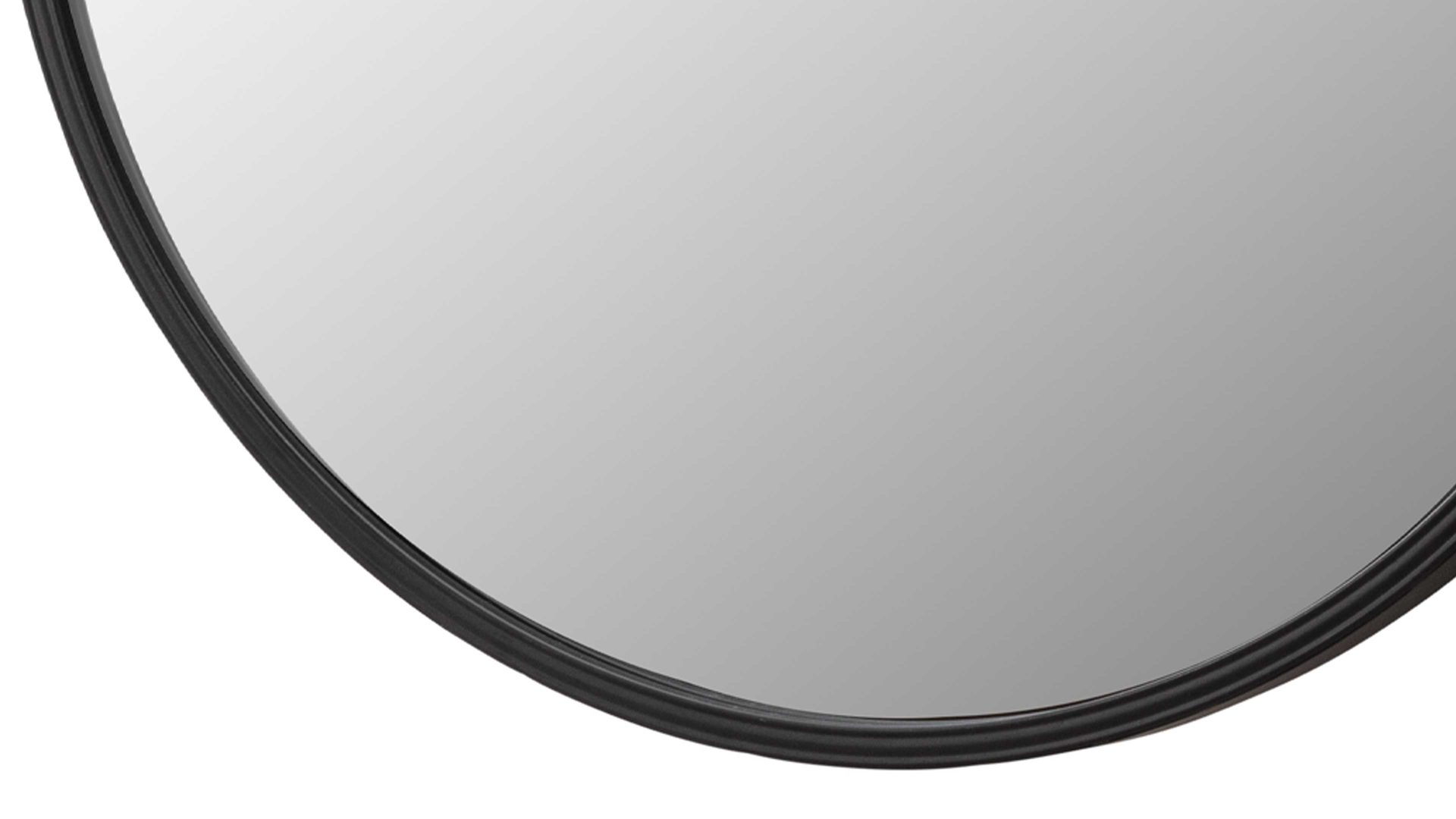 Wandspiegel Mirrors and more aus Spiegel in Schwarz Dekospiegel Delia Schwarz - Durchmesser ca. 55 cm