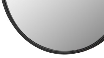 Wandspiegel Mirrors and more aus Spiegel in Schwarz Dekospiegel Delia Schwarz - Durchmesser ca. 55 cm