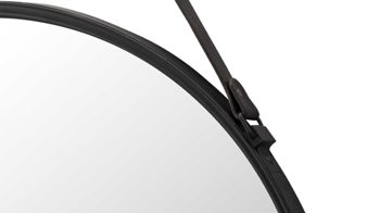 Wandspiegel Mirrors and more aus Spiegel in Schwarz Dekospiegel Delia Schwarz - Durchmesser ca. 55 cm